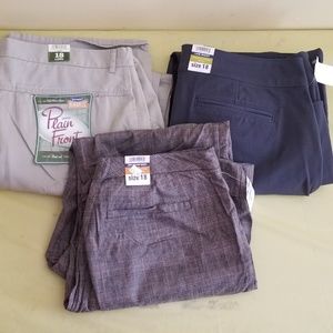 3 pairs size 18 Old Navy Pants